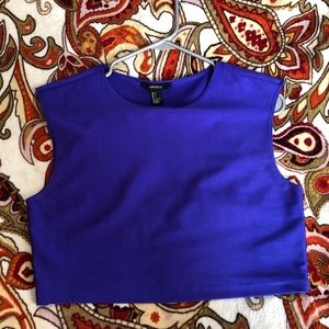 Cobalt blue crop top